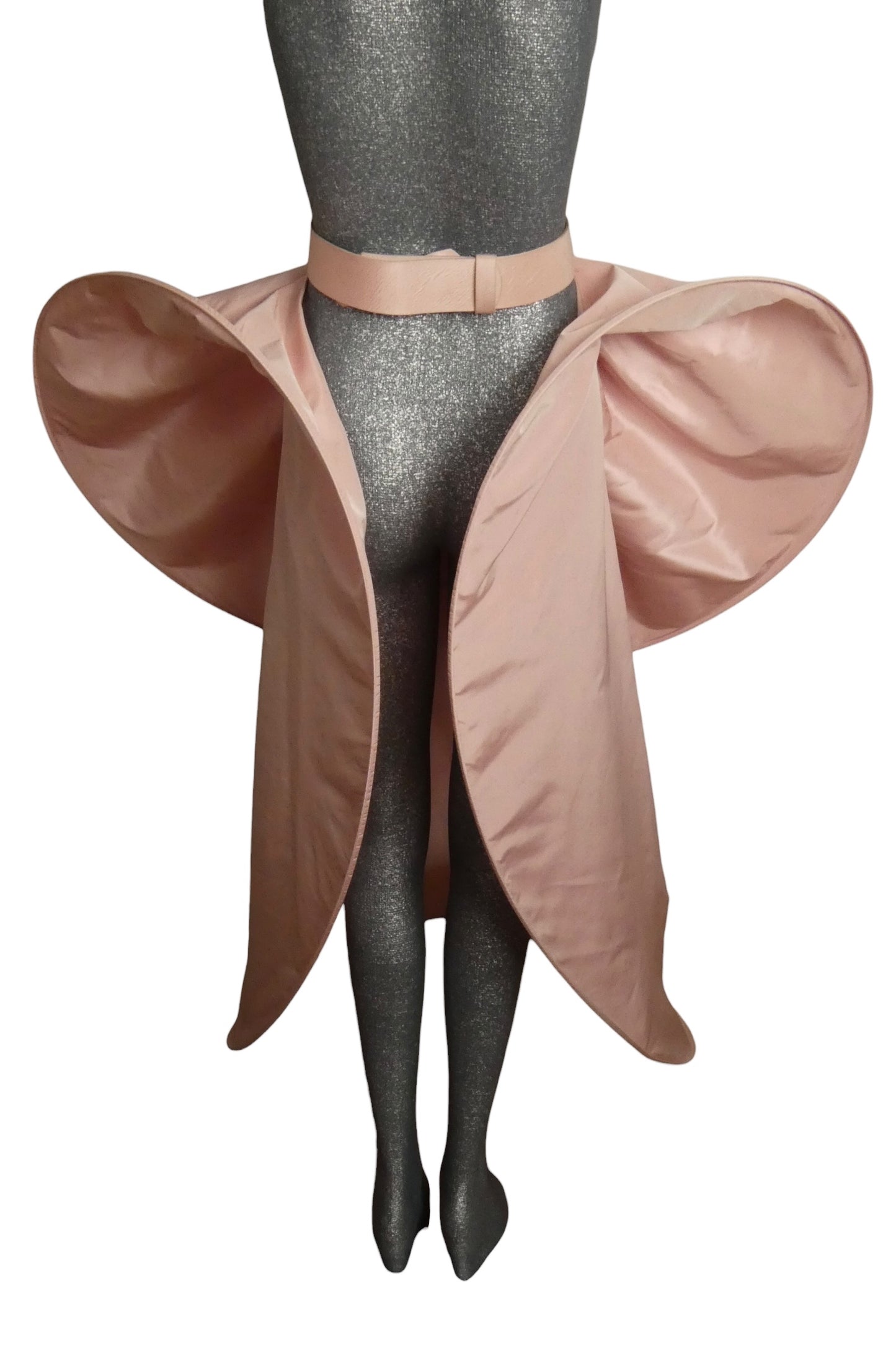 PIERRE CARDIN - 2005 Pink Taffeta Hoop Overskirt, Size-4/6