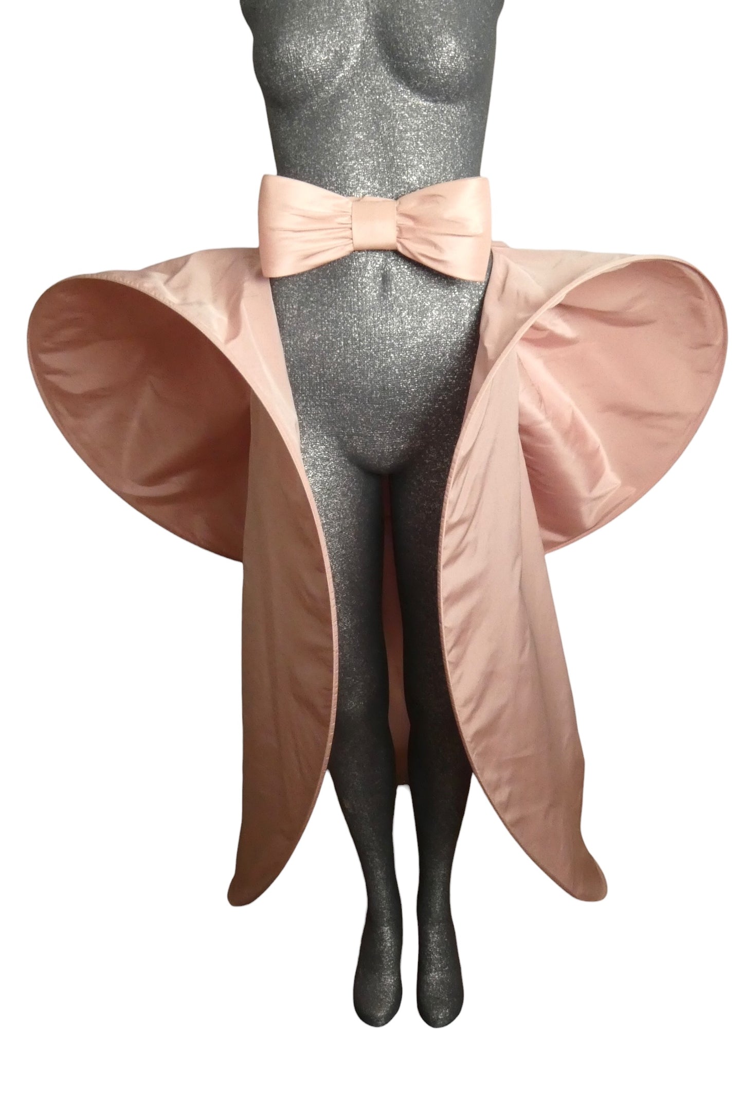PIERRE CARDIN - 2005 Pink Taffeta Hoop Overskirt, Size-4/6