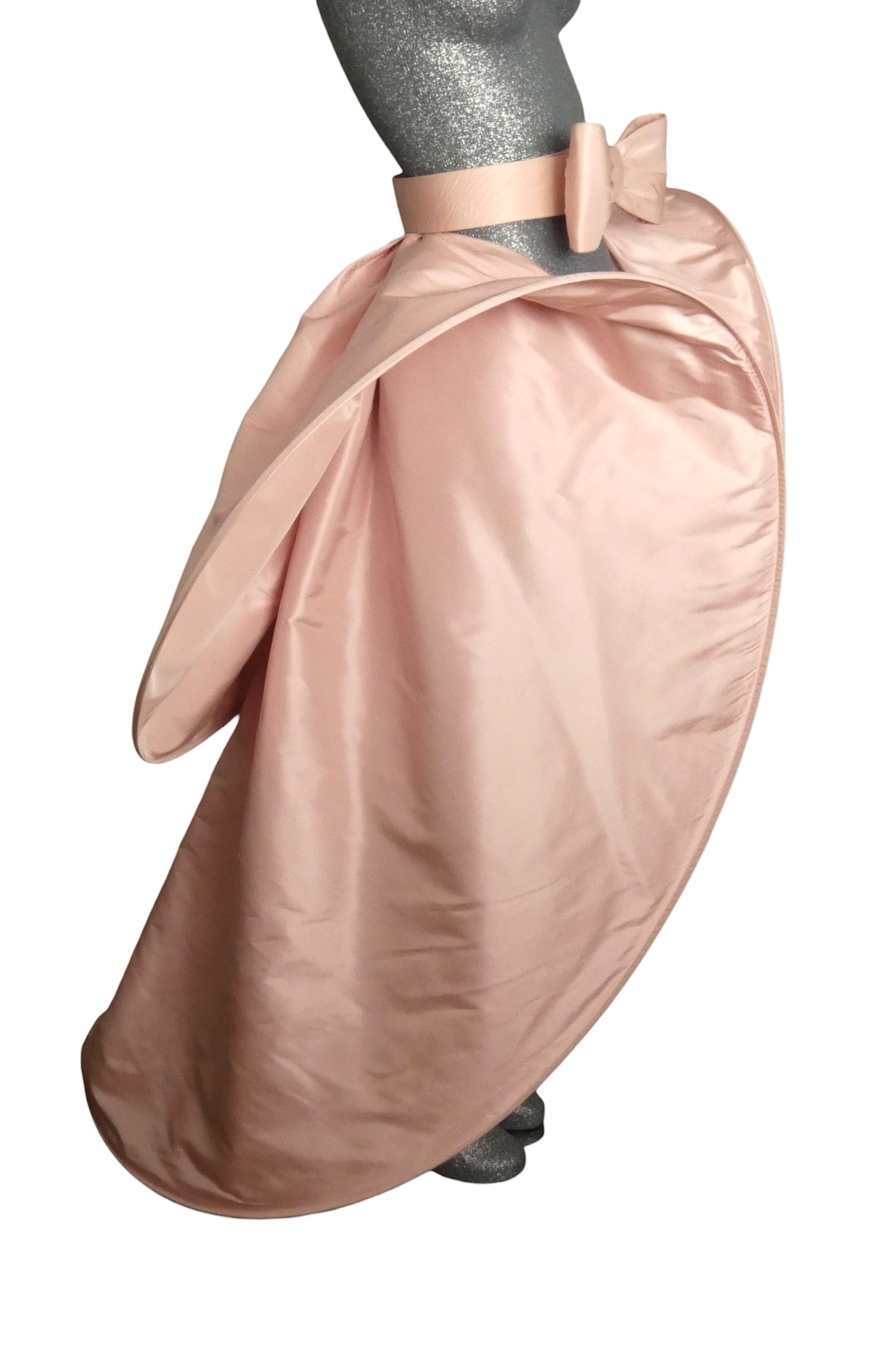 PIERRE CARDIN - 2005 Pink Taffeta Hoop Overskirt, Size-4/6