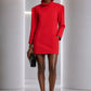 PIERRE CARDIN - 1985 Red Wool Tunic, Size-6