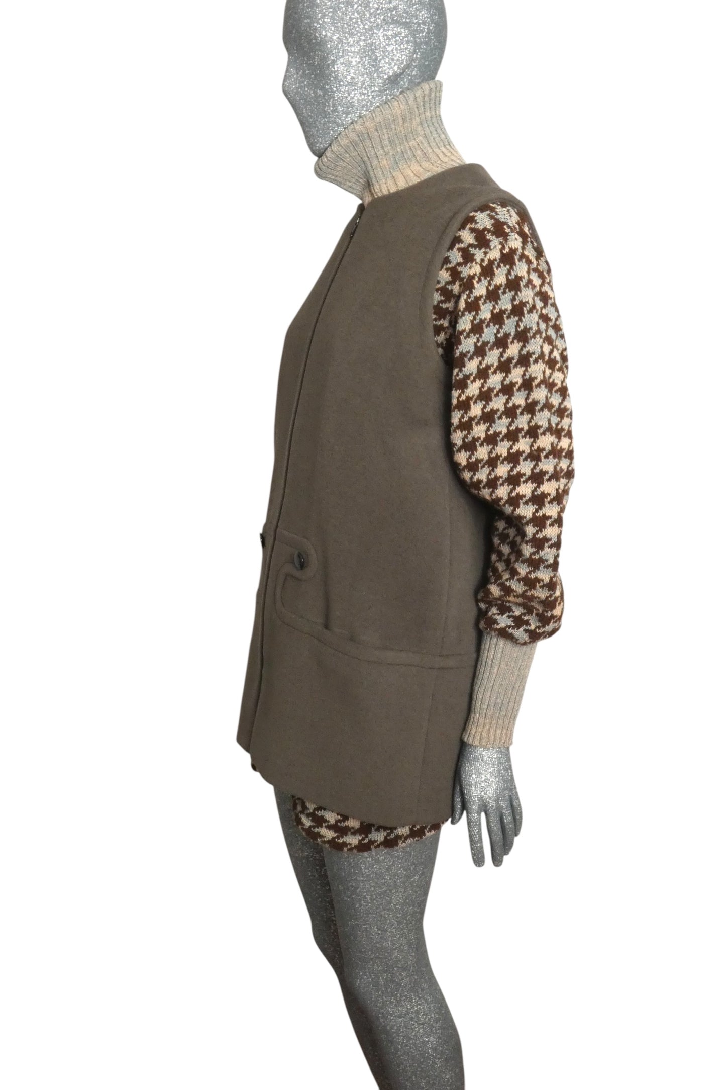 PIERRE CARDIN HERITAGE - 1990s Wool Sweater & Vest Ensemble, Size-4