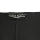 PIERRE CARDIN HAUTE COUTURE- 1980s Black & Blue Wool Check Coat, Size-8