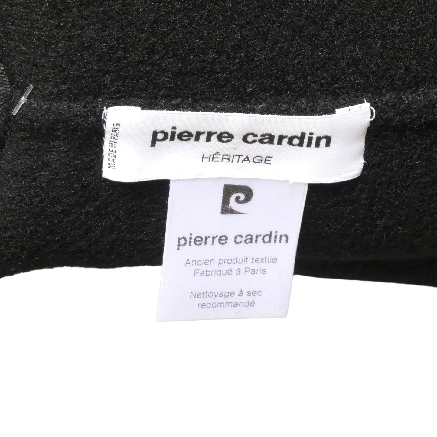 PIERRE CARDIN HAUTE COUTURE- 1980s Black & Blue Wool Check Coat, Size-8