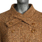 PIERRE CARDIN HAUTE COUTURE- 1989 Wool Tweed and Fur Coat, Size-6