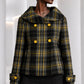 PIERRE CARDIN - 2008 Wool Plaid Coat, Size-4