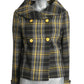 PIERRE CARDIN - 2008 Wool Plaid Coat, Size-4