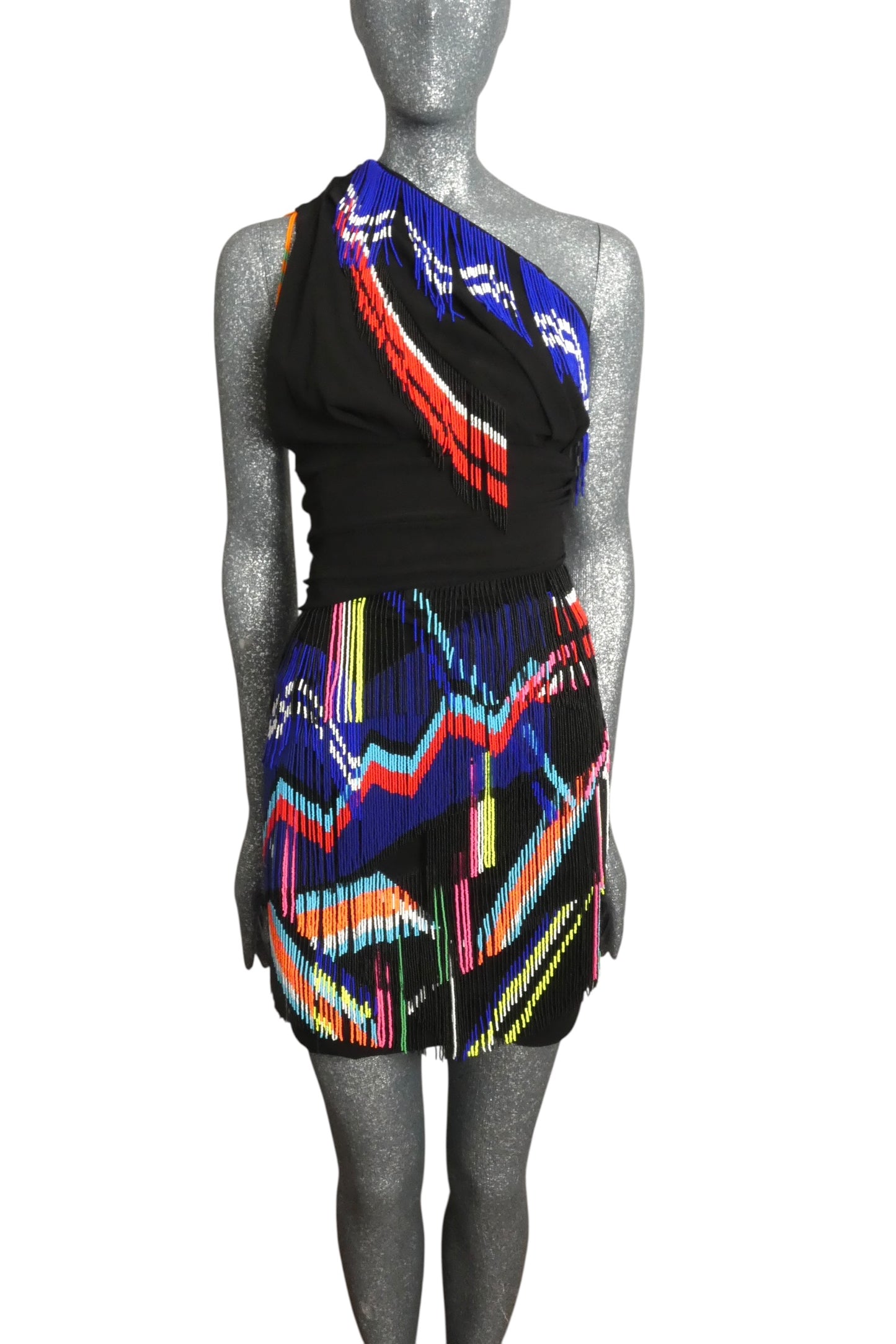 PREEN BY THORNTON BREGAZZI - 2015 Beaded Fringe Dress, Size 0