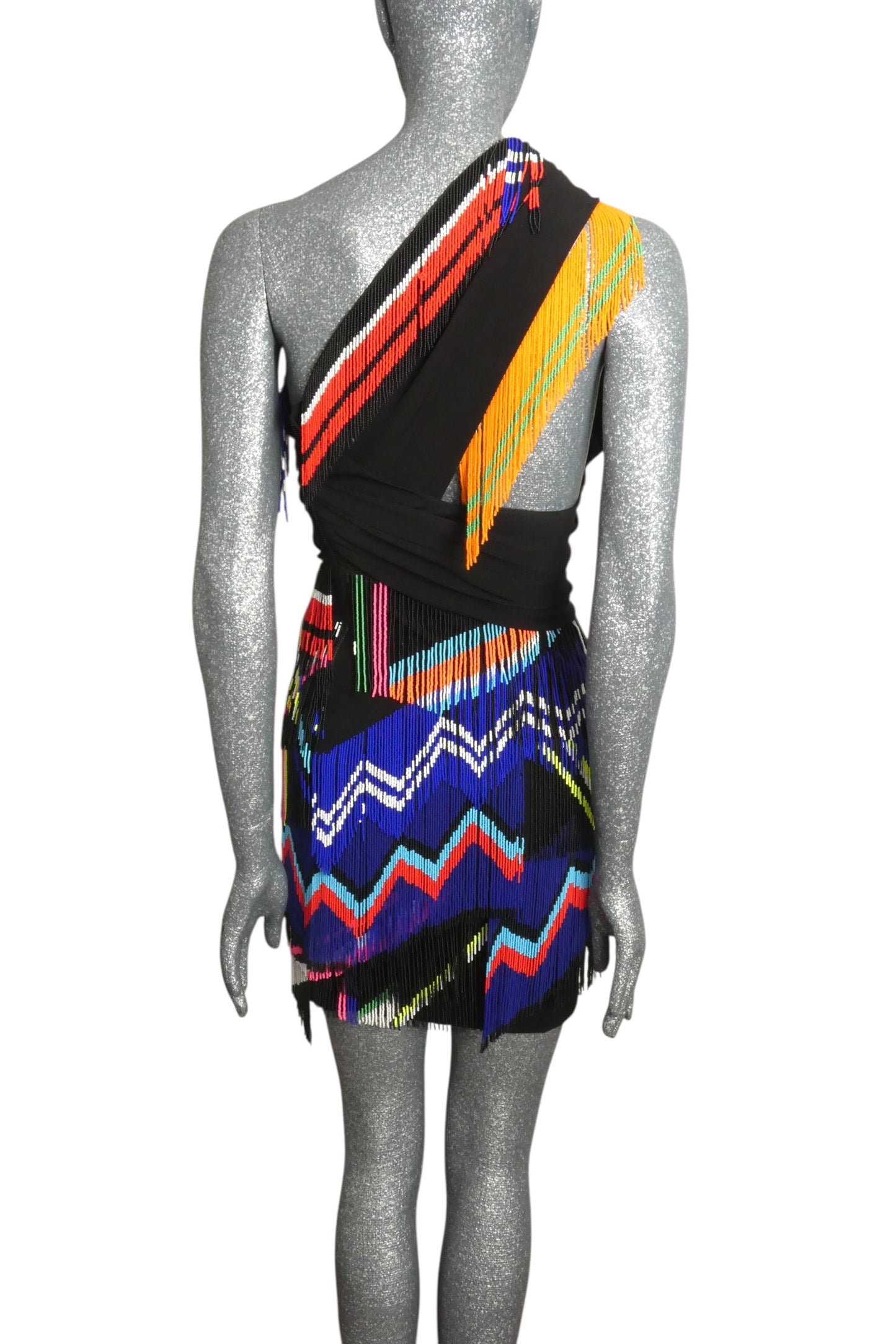 PREEN BY THORNTON BREGAZZI - 2015 Beaded Fringe Dress, Size 0