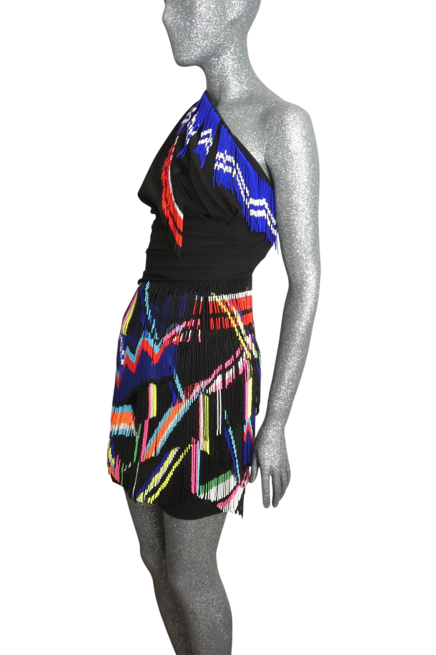 PREEN BY THORNTON BREGAZZI - 2015 Beaded Fringe Dress, Size 0
