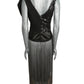PREEN BY THORNTON BREGAZZI - 2010s Fabric Block Fringe Cocktail Dress, Size 4