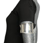 RUDI GERNREICH - 1975 Silver Cuff & Jersey Maxi Dress, Size-4