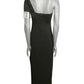 RUDI GERNREICH - 1975 Silver Cuff & Jersey Maxi Dress, Size-4