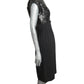 SUZY PERETTE - 1950s Black Sequin & Crepe Cocktail Dress, Size-6