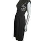 SUZY PERETTE - 1950s Black Sequin & Crepe Cocktail Dress, Size-6