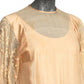 TONY CHASE - 1980s Peach Chiffon & Silk Fringe Ensemble, Size-6