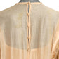 TONY CHASE - 1980s Peach Chiffon & Silk Fringe Ensemble, Size-6