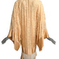 TONY CHASE - 1980s Peach Chiffon & Silk Fringe Ensemble, Size-6