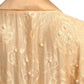 TONY CHASE - 1980s Peach Chiffon & Silk Fringe Ensemble, Size-6