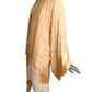TONY CHASE - 1980s Peach Chiffon & Silk Fringe Ensemble, Size-6
