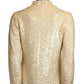 VALENTINA - 1960s Ivory Aurora Borealis Sequin Cardigan Sweater, Size-8
