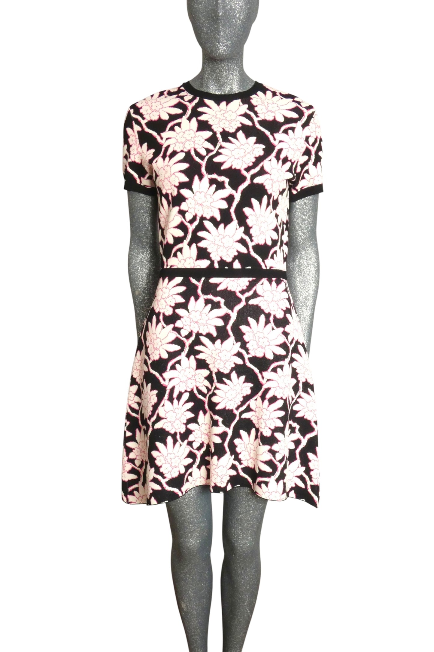 VALENTINO - Floral Knit Dress, Size-Large