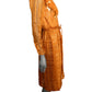 VALENTINO BOUTIQUE - 1980s Orange Silk Stripe & Feather Dress, Size4