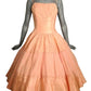 WILL STEINMAN - 1950s Pink Taffeta & Tulle Cocktail Dress, Size-6