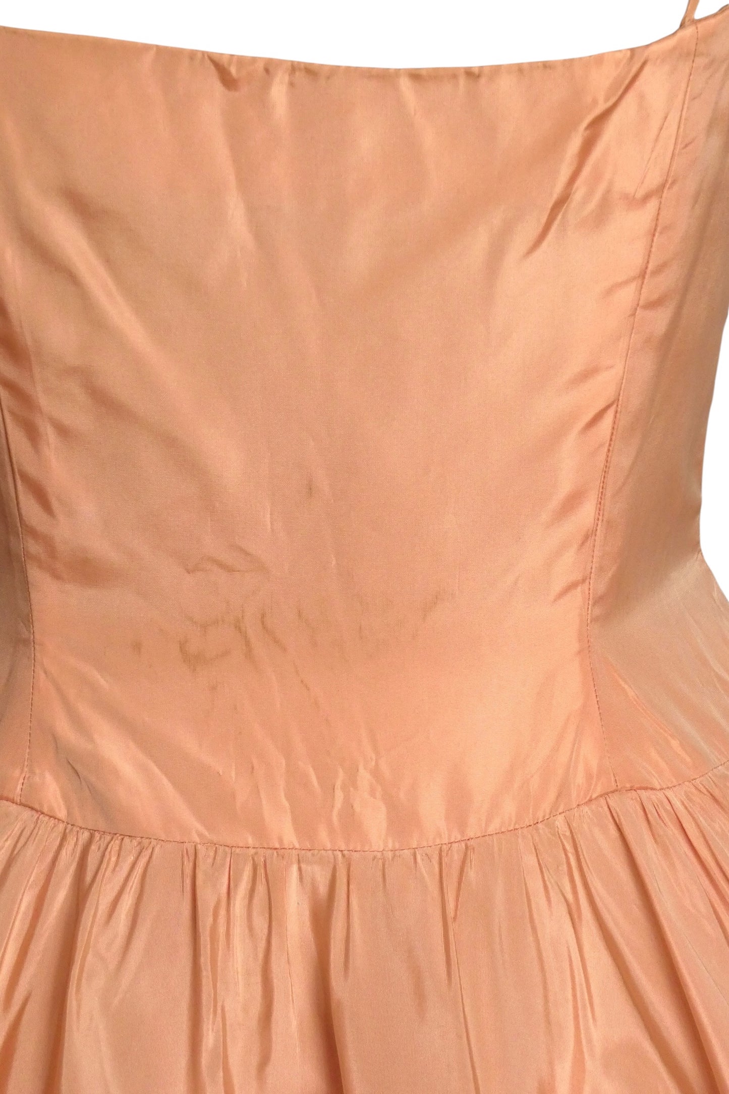 WILL STEINMAN - 1950s Pink Taffeta & Tulle Cocktail Dress, Size-6