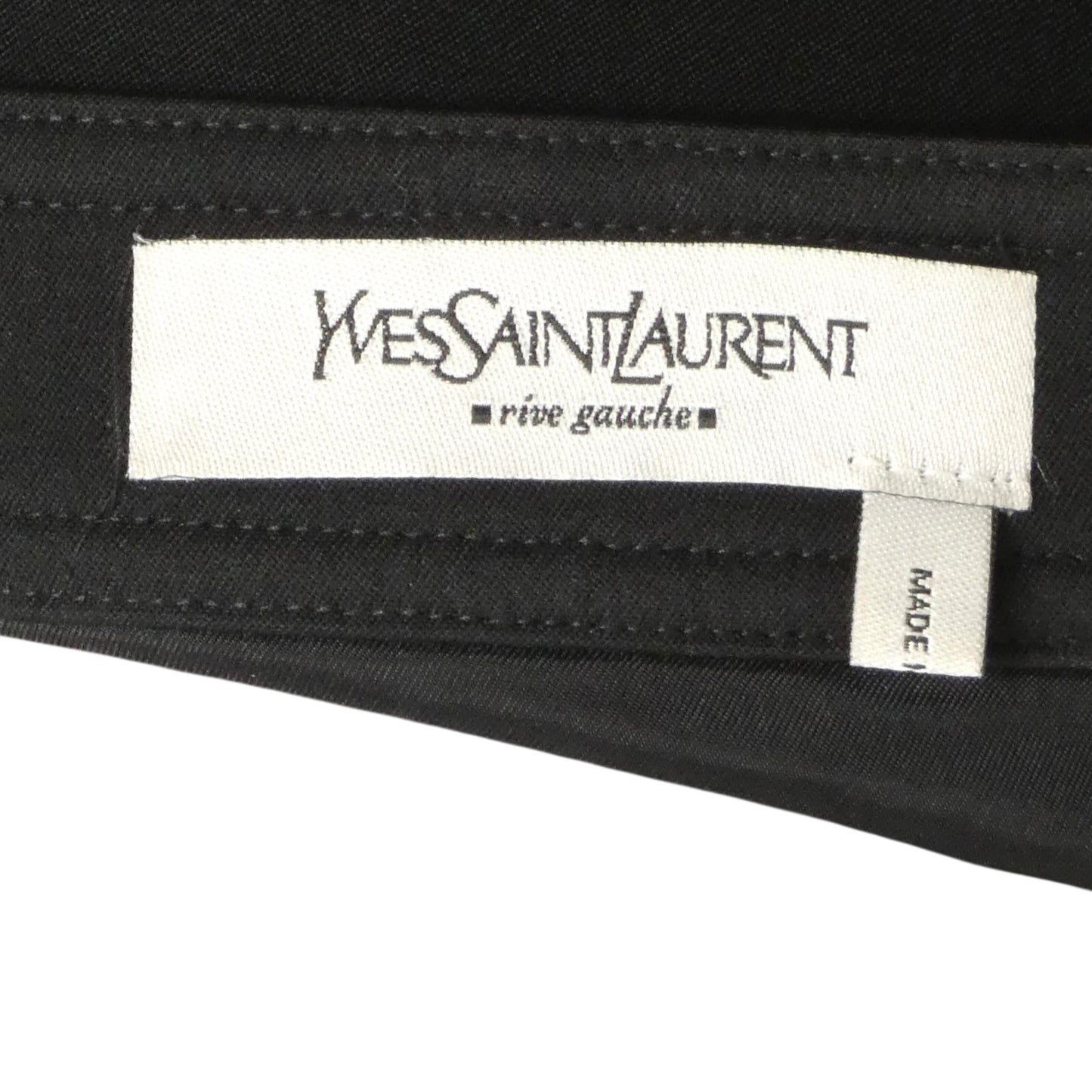 YVES SAINT LAURENT - 2003 Wool Gabardine Ruffle Skirt, Size-4