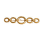 YVES SAINT LAURENT - 1990s Gold Tone Metal Brooch