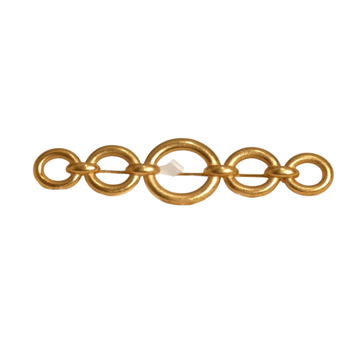 YVES SAINT LAURENT - 1990s Gold Tone Metal Brooch