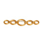 YVES SAINT LAURENT - 1990s Gold Tone Metal Brooch