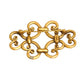 YVES SAINT LAURENT- Gold Tone Metal Brooch