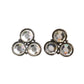 YVES SAINT LAURENT - 1980s Rhinestone Button Earrings