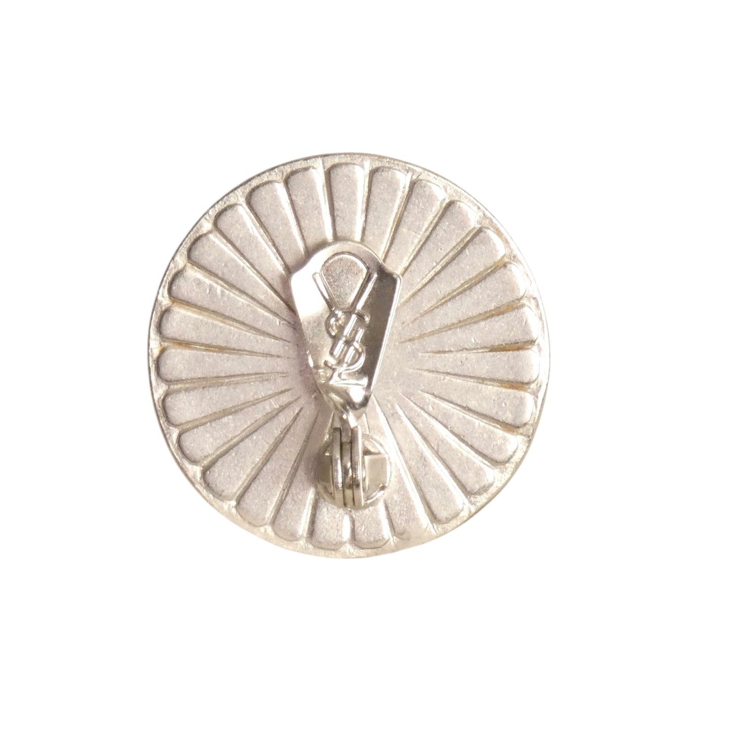 YVES SAINT LAURENT - 1970s Wooden Button Earrings