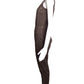 JEAN PAUL GAULTIER-1990s Brown Wool Pinstripe Jumpsuit, Size-10