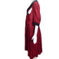 COMME DES GARCONS-2006 Red Brocade Dress, Size-Medium